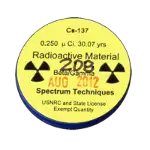 Ludlum Plastic Disk Check Sources